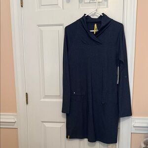 Lolë Navy Long Sleeve Dress